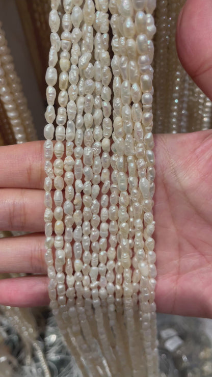 Fil de perle d’eau douce 3.3-3.5 mm [34]
