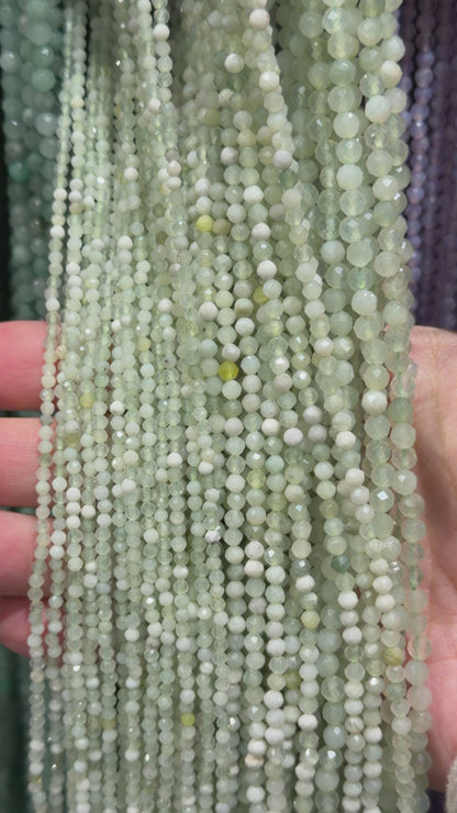 Fil de perles facettées Jade de Chine A
