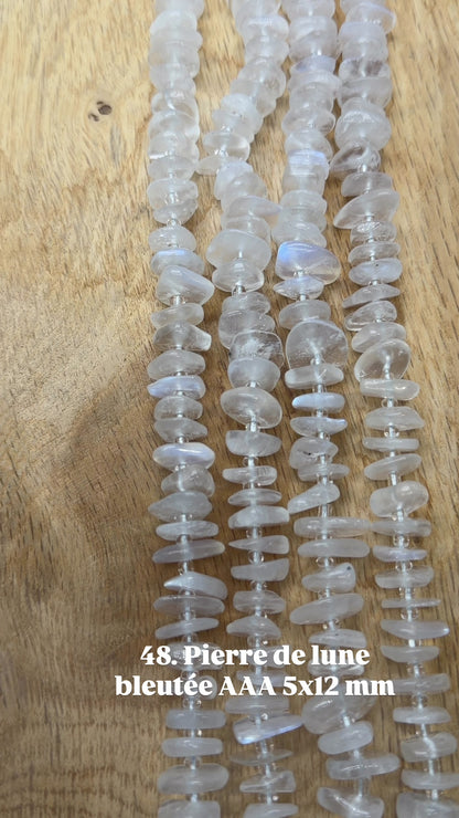 Baroque stone bead strand 5x12 mm (27 beads available)