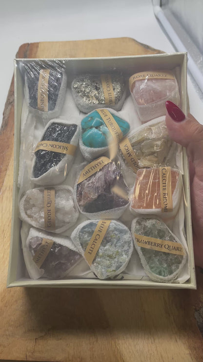 Boîte de Pierre mix 18x14x4 cm N°33