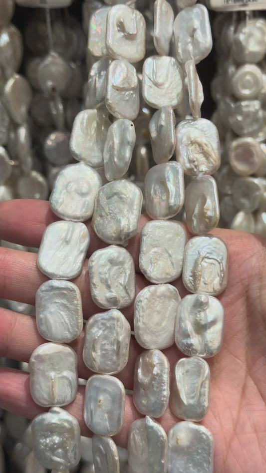 Fil de perle d’eau douce 15x20 mm [120]