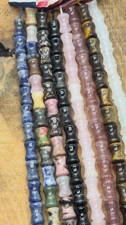 Fil de perle forme Sablier 8x12 mm référence (8 pierres disponible)