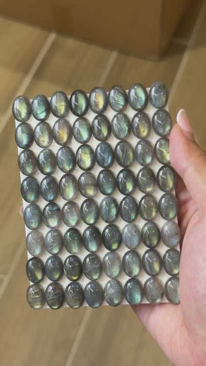Lot de 64 pendentif Cabochon OVALE Labradorite AAA 10x14 mm
