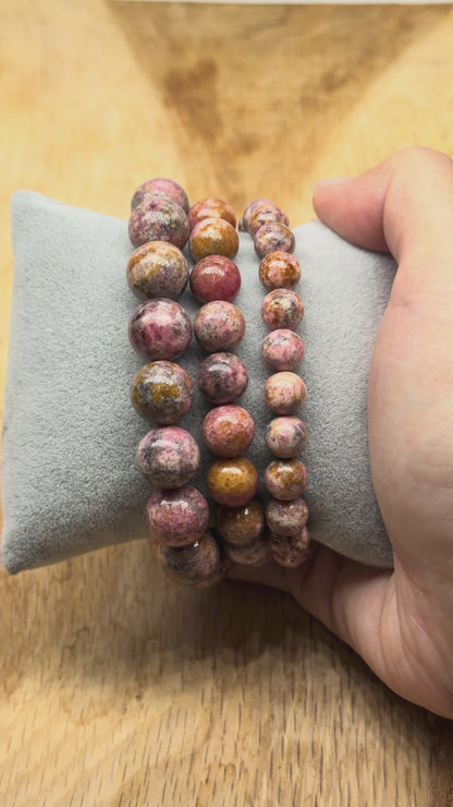 Bracelet Rhodocrosite du brésil AA