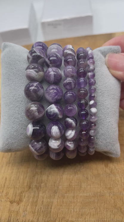 Bracelet Améthyste chevron A+