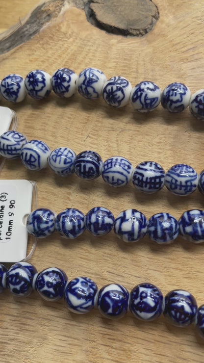 Fil de perle en porcelaine (4 modèles disponible)