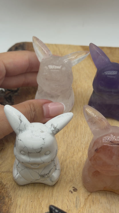 Figurine Pikachu en pierre naturelle (9 pierres disponible)
