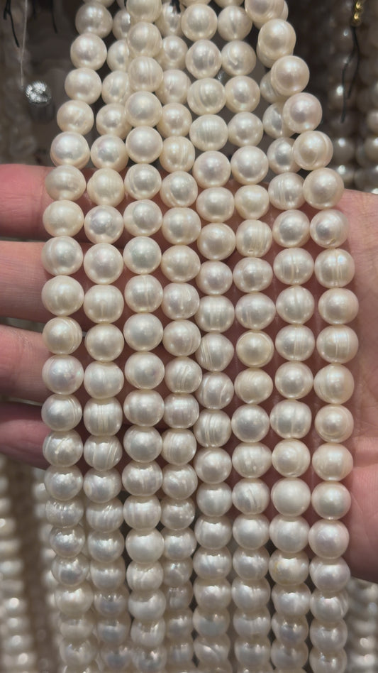 Fil de perle d’eau douce 8-9 mm [82]