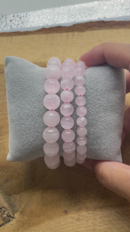 Bracelet Mangano calcite rose AA