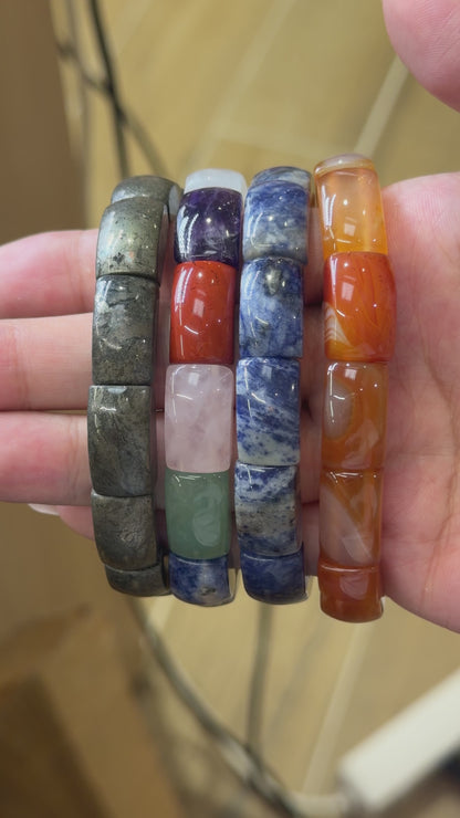 Bracelet à 2 trous AA+ 11x17 mm (27 pierres disponible) #8 RESTOCK NEW