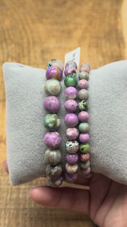 Bracelet Opale multicolore violette A