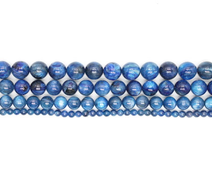 Fil de perle Cyanite Bleue AAA