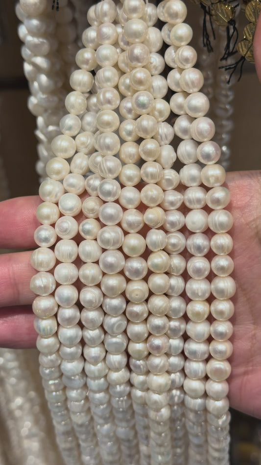 Fil de perle d’eau douce 7-8 mm [74]