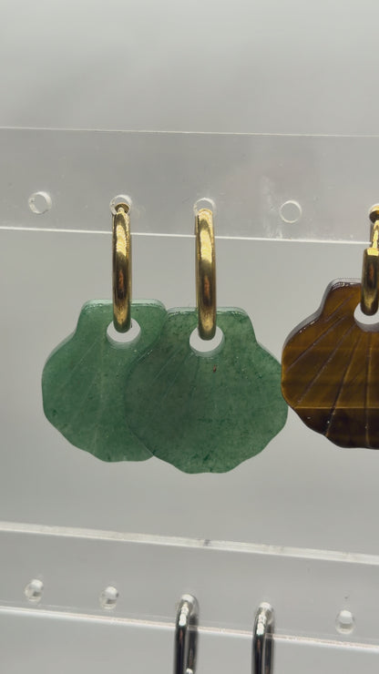 Lot de 2 charm’s Coquillage 25 mm pour boucle d’oreille 25 mm (Créole non comprise)