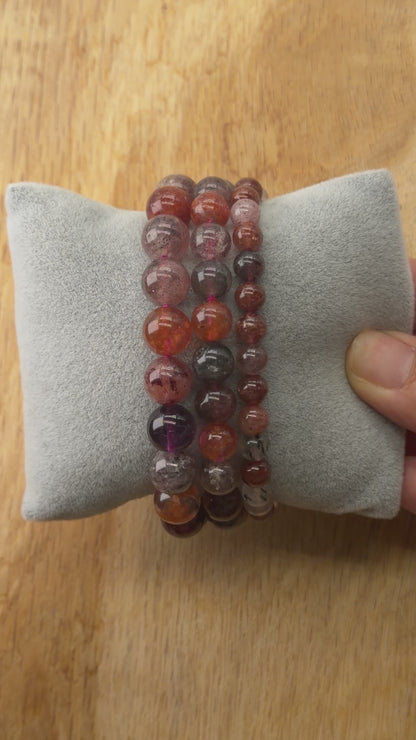 Bracelet Quartz fraise Super Seven A