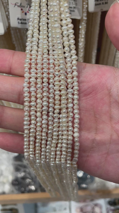 Fil de perle d’eau douce 3-4 mm [9]