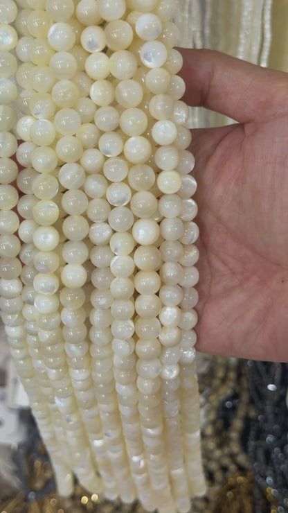 Fil de perle nacre blanche AAA — RESTOCK