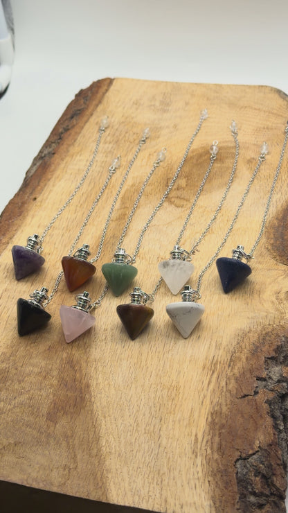 Pendule forme toupie (10 pierres disponible)