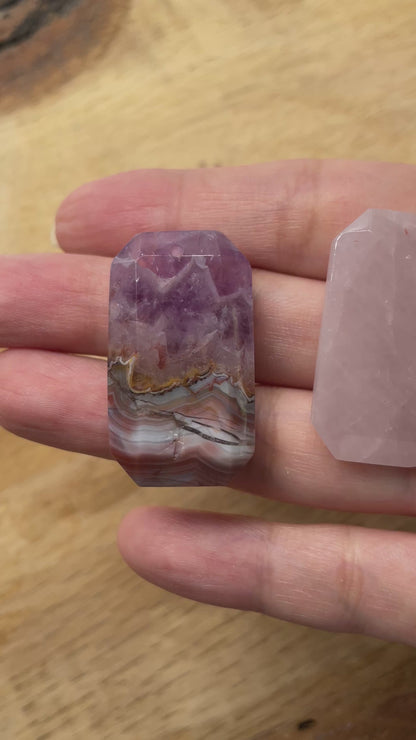 Pendentif rectangle 20x35 mm (4 pierres disponibles) (bélière non incluse)