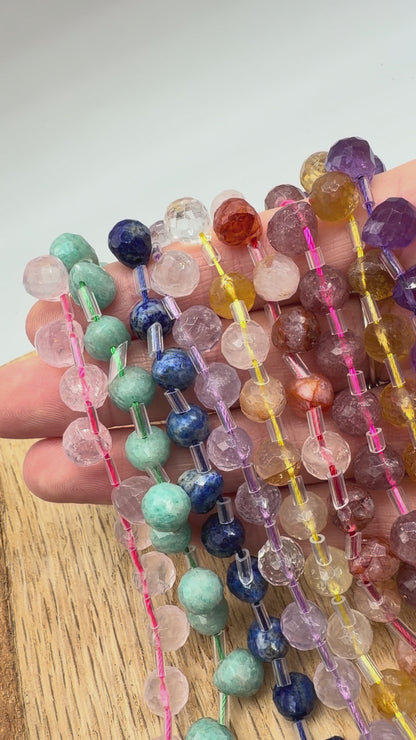 Fil goutte facetté 8x10 mm (9 pierres disponible)