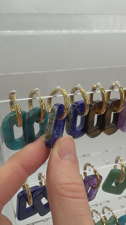 Lot de 2 charm’s forme ovale pour boucle d’oreille (Créole non comprise) (2 tailles disponible)