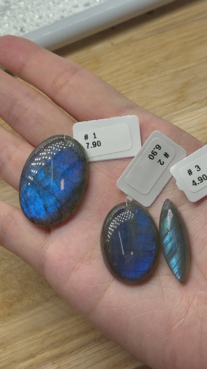 Pendentif en labradorite extra bleue (7 formes disponible)