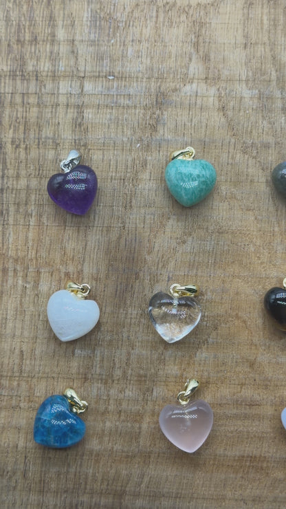 Silver-plated heart pendant 28x26x15mm
