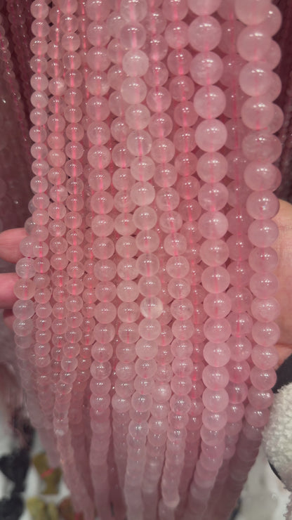 Fil de perle Quartz rose A