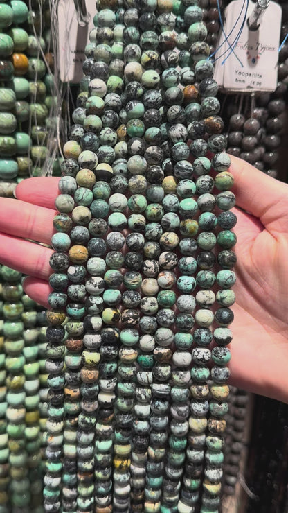 Variscite bead strand A+