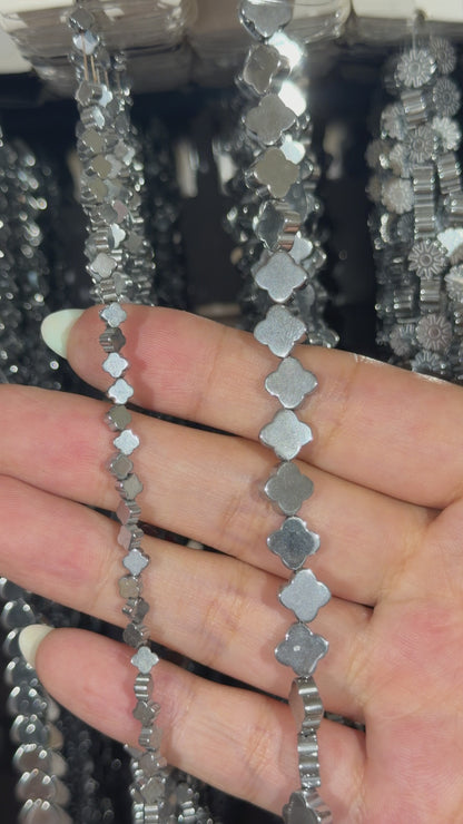 Fil de perle Hématite electroplaquée argenté claire HEA-62/ HEA-62P RESTOCK
