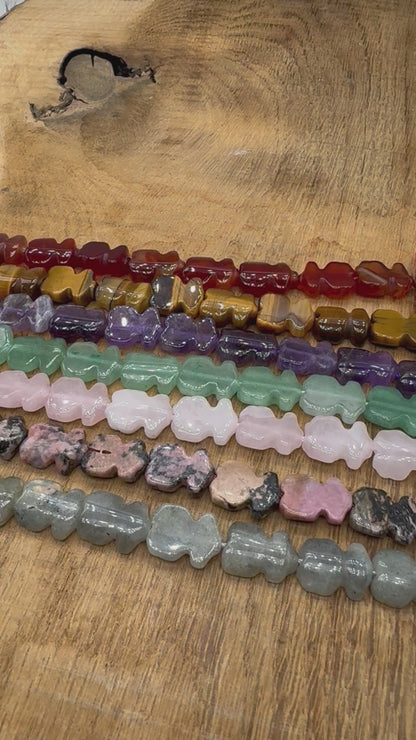 Fil de perles en nounours référence 33 — 15x12 mm (7 pierres disponible)