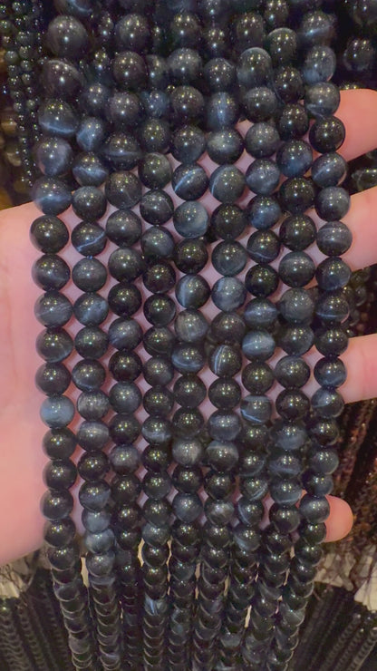 Fil de perle Oeil de faucon AA