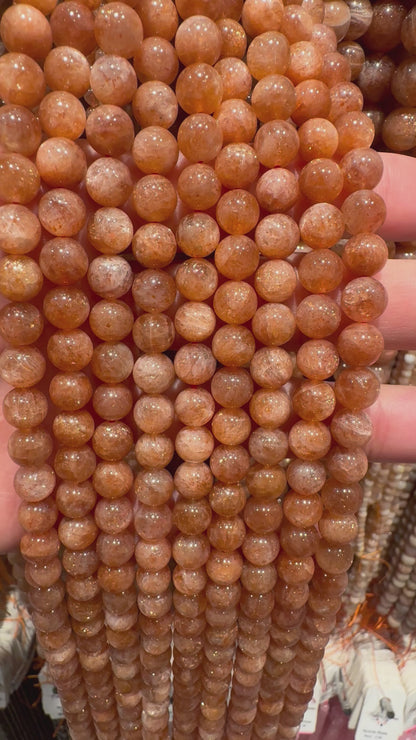 Fil de perle Pierre de Soleil AAA d’Inde