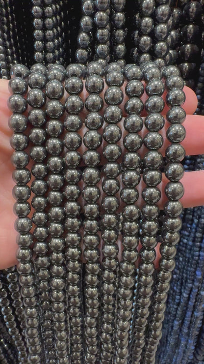 Fil de perle Hématite A