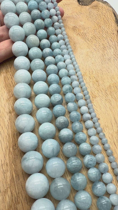 Fil de perle Aigue-Marine A