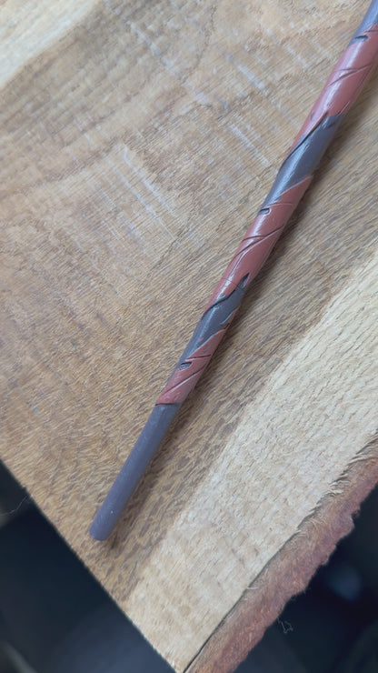 Baguette magique en améthyste artisanale pour rituel & méditation 41 cm à l’unité