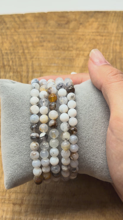 Bracelet Opale multicolore blanche A