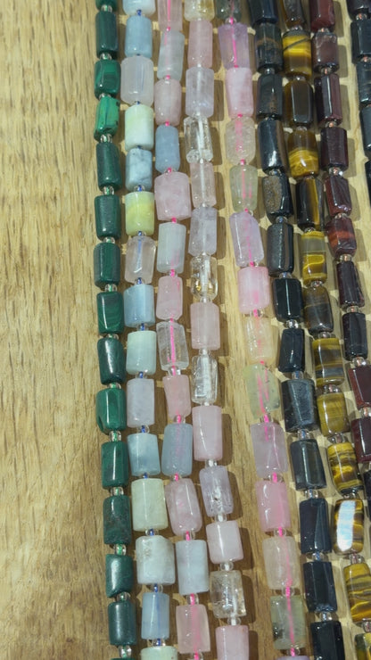 Fil de perle forme cylindrique 8x12 mm (85 pierres disponible) NEW