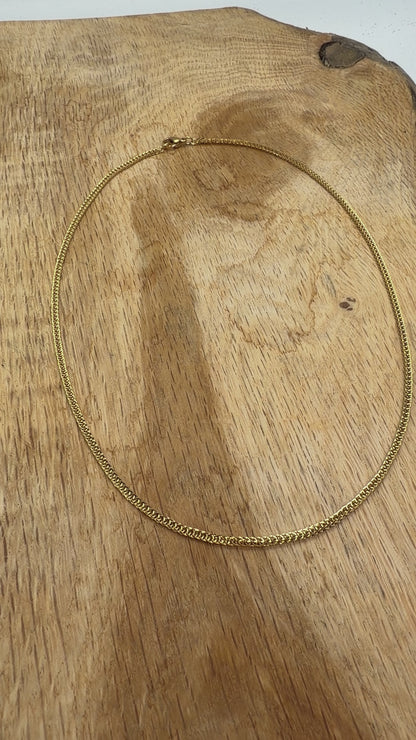 10 chaînes en acier inoxydable dorée modèle 17