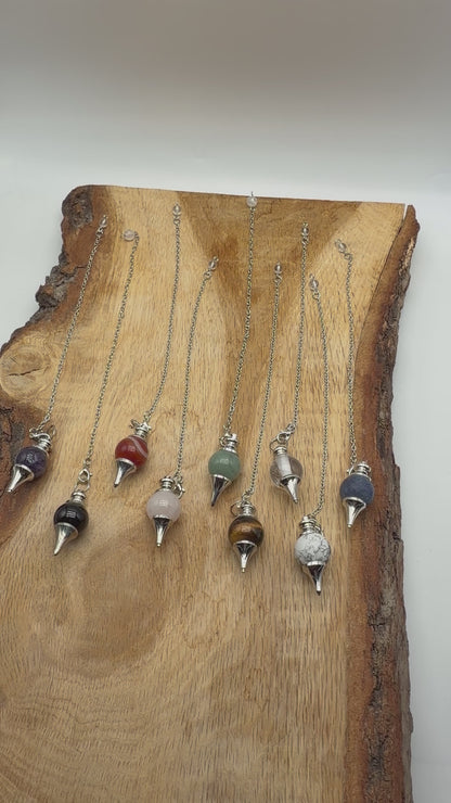 Pendule forme boule (10 pierres disponible)