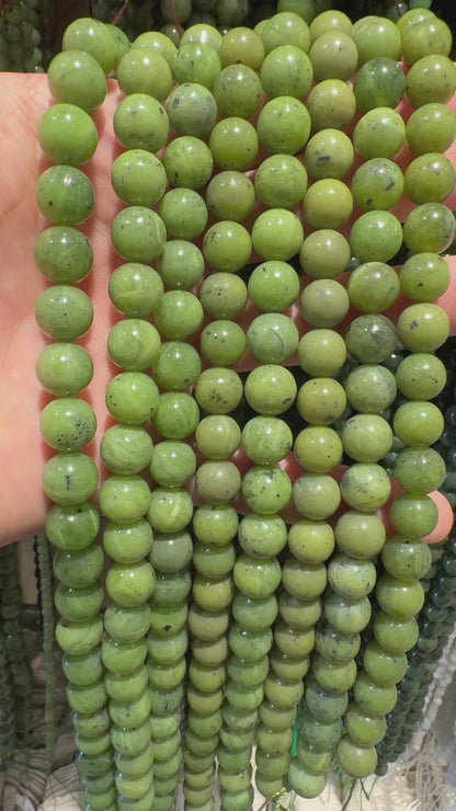 Fil de perle Jade néphrite A+