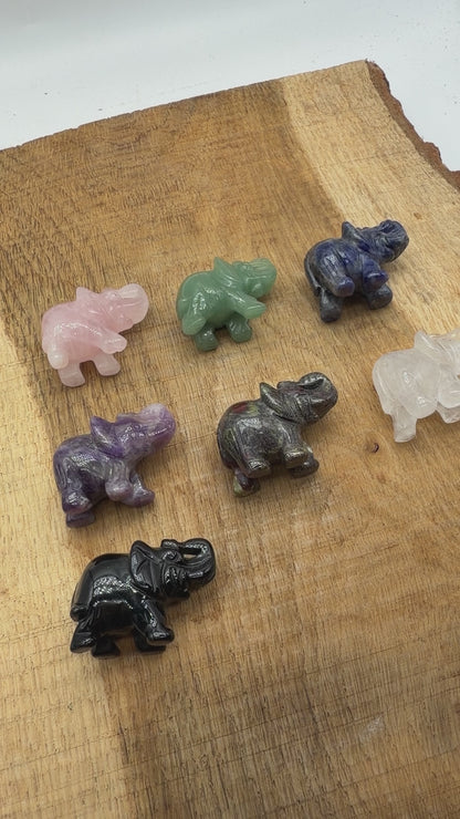 Figurine Small elephant 3.5x2.5x2 cm (7 stones available)