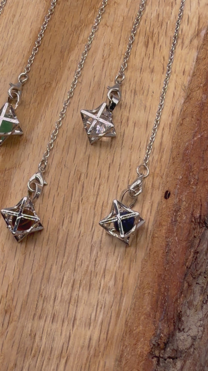 Pendule forme étoile (8 pierres disponible)