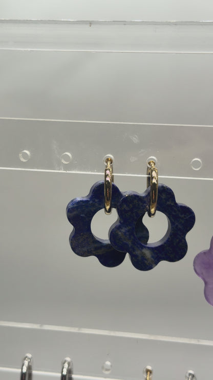 Lot de 2 charm’s Fleurs pour boucle d’oreille (Créole non comprise)