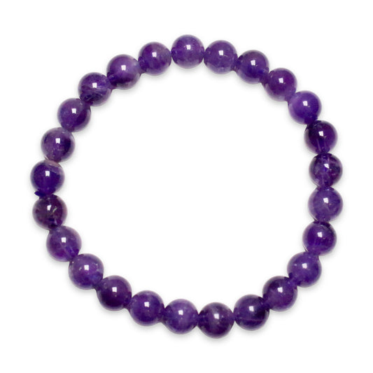 Male size amethyst bracelet