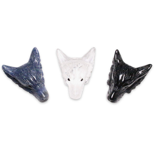 Wolf's head pendant