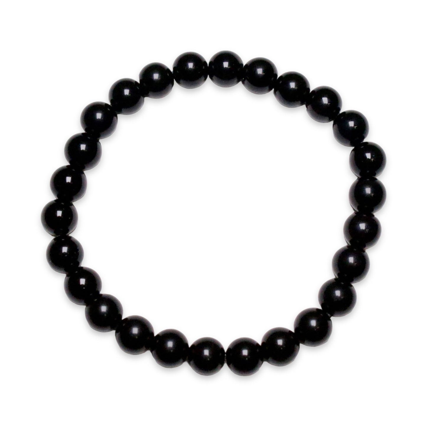 Bracelet Obsidienne noire A taille homme