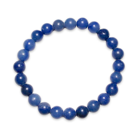 Blue Adventurine Bracelet Man Grootte