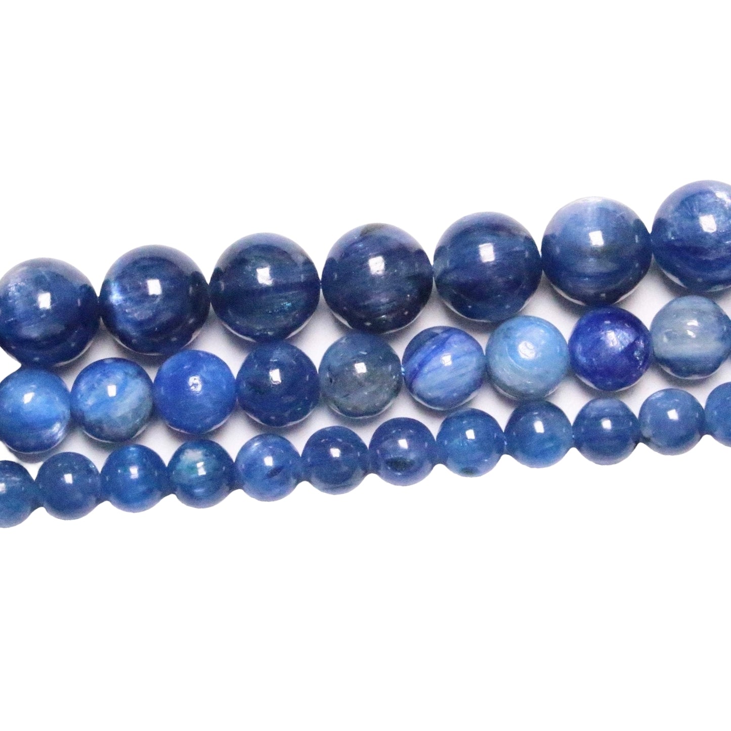 Blue cyanite pearl wire has