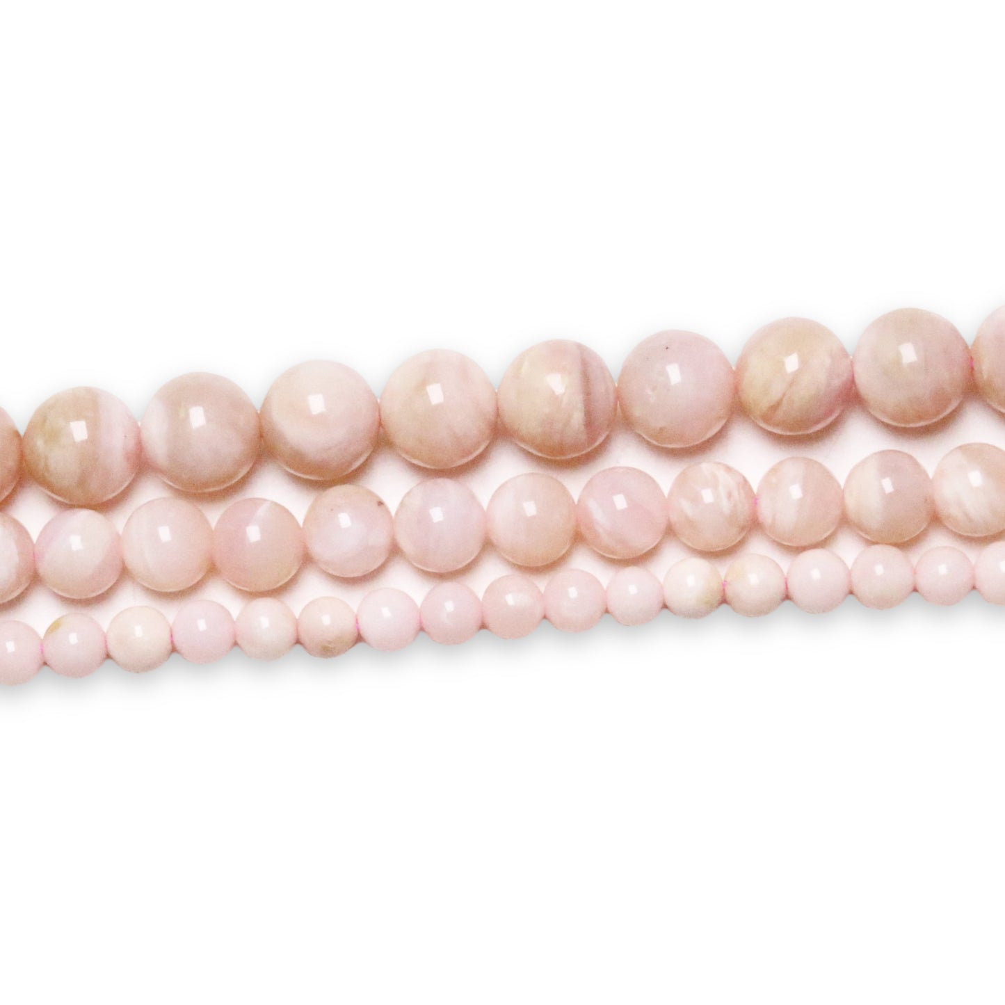 Pink opal pearl wire
